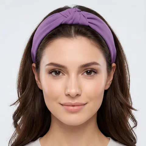 Diadema Ancha de Tela de Color Sólido Casual Retro Cruzada Nudosa Aros de Pelo Dulce Diario Lavado de Cara Accesorios para el Cabello para Mujeres