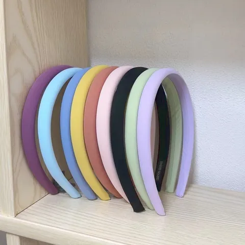 Mujer Diadema de Esponja Endurecida Color Caramelo Aro de Pelo Maquillaje Lavado de Cara Accesorios para el Cabello Dulce Banda Diaria