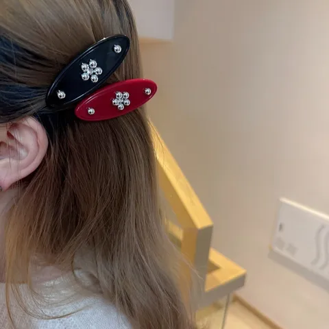Fermaglio per Capelli in Acetato dal Design di Nicchia Coreano Carino Frangetta da Ragazza Pinza Becco d'Anca Accessorio in Lega