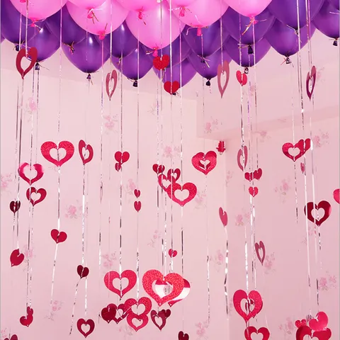 Decorazione Sospesa con Palloncini e Ciondoli in Lametta per Matrimonio Festa di Compleanno