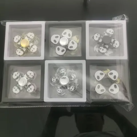 Metal Panda Fidget Spinner Cute Cartoon Animal Stress Relief Hand Spinner Gold Silver Black Fidget Toy For Adults