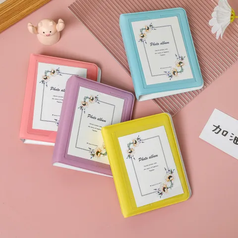 Ins Style Mini Photo Album Transparent Pocket PVC Collect Book Idol Photocard Holder Cute Picture Storage Book