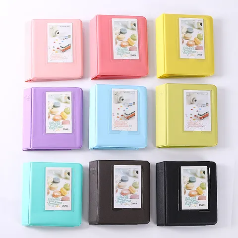 Candy Color Mini Photo Album Portable Instax Photo Storage Book Cute Picture Holder Organizer For Cards