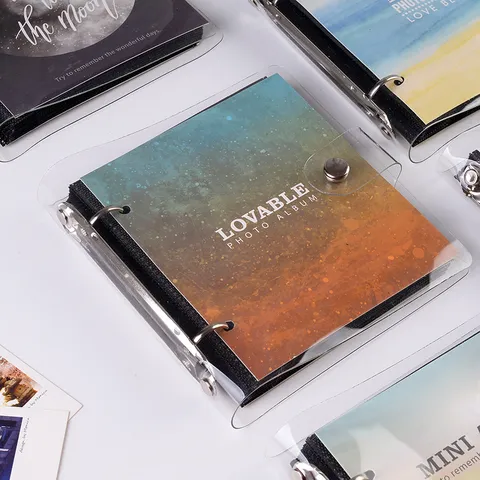 Álbum de Fotos de Hojas Sueltas Transparente Para Imágenes y Entradas Libro de Almacenamiento de Plástico PP
