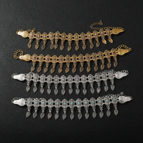 Vintage Legering Gesneden Strass Choker Ketting Voor Vrouwen Mode Statement Metalen Kraag Sieraden Cadeau