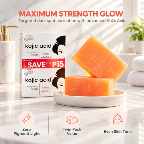 Kojic Acid Glutathione Lightening Soap Whitening Moisturizing Facial Body Cleansing Natural Handmade For Smooth Skin