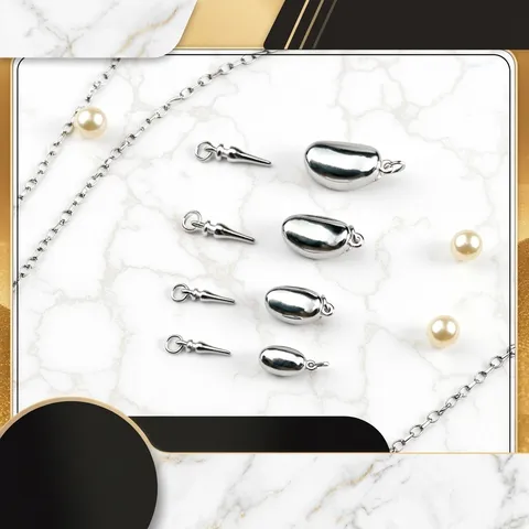 925 Sterling Silber Barren Verschluss Oval Bohnenverbinder Für DIY Halskette Armband Herstellung Künstliche Perle Schmuck Zubehör
