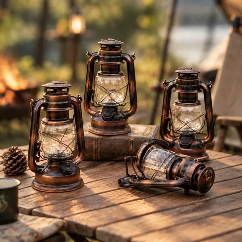 Retro Zonne-energie Kampeerlantaarn LED Decoratieve Draagbare IJzer Glas Buiten Hanglamp Voor Tuin Camping Tent Decor