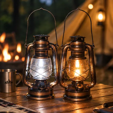 Retro Zonne-energie Kampeerlantaarn LED Decoratieve Draagbare IJzer Glas Buiten Hanglamp Voor Tuin Camping Tent Decor