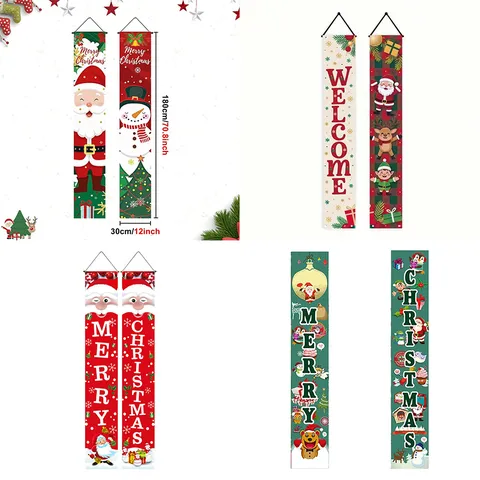 Mexican Independence Day Porch Banner Viva Mexico Polyester Outdoor Decorative Hanging Flag Festive Door Couplet Porch Sign Decoration