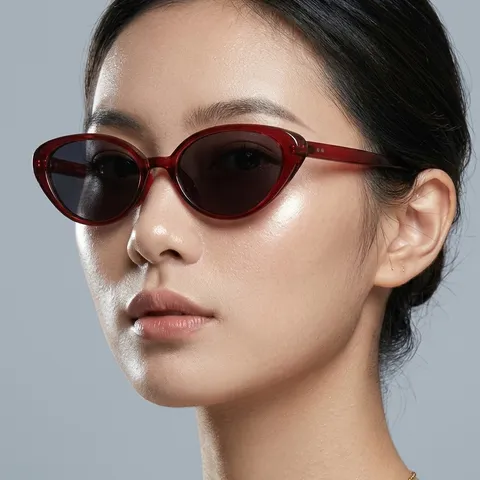 Vintage Retro Katzenaugen Sonnenbrille Für Damen Herren UV400 Schutz Kleiner Rahmen Mode Brillen Party Reise Outdoor Sonnenbrille
