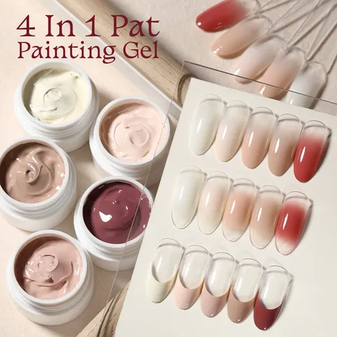 UR SUGAR Pat Painting Gel For Gradient Blush Nail Art Solid Creamy UV LED Soak Off Color Gel For Manicure Professional Nail Art Design