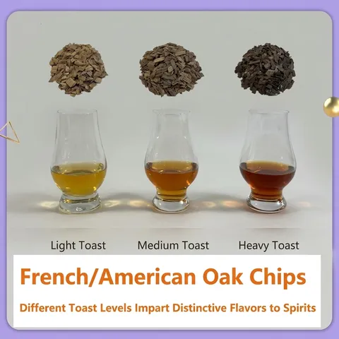 Trucioli di Quercia Tostati per la Vinificazione Miglioramento Aroma Rovere Francese per Vino Brandy Accessori Birra Tostatura