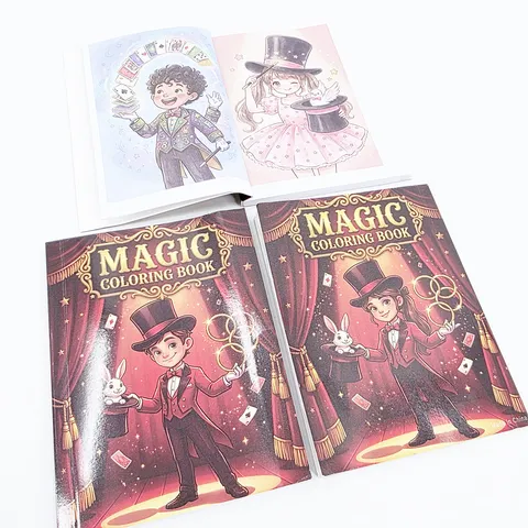 Livre De Coloriage Magique Papier Motifs Dessins Animés Illusion Accessoire De Nouveauté Pour Enfants Éducatif