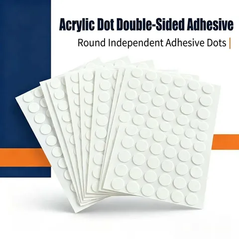 Points Adhésifs Double Face Transparents En Acrylique Imperméables Sans Résidus Points Colle Clairs Pour Bricolage Fixation