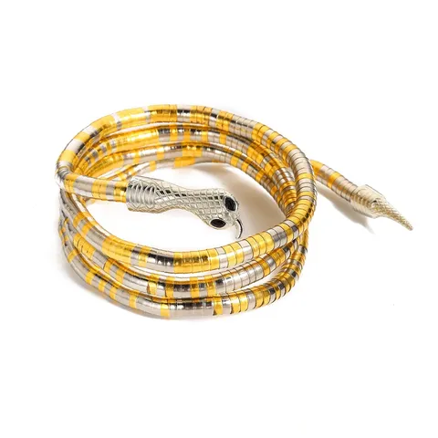 Overdreven Gewonden Slangen Ketting Voor Vrouwen Metaal Legering Slang Choker Gotisch Punk Mode Sieraden Feest Cadeau