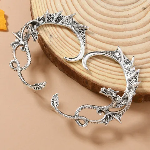 Punk Retro Legering Draak Slang Oorklem Oorbellen Voor Heren Dames Gothische Mode Persoonlijkheid Lichaamssieraden Cadeau