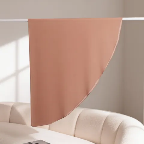 Sciarpa triangolare in chiffon tinta unita da donna Grande design ad arco semicircolare Viaggio Lavoro Scialle Moda