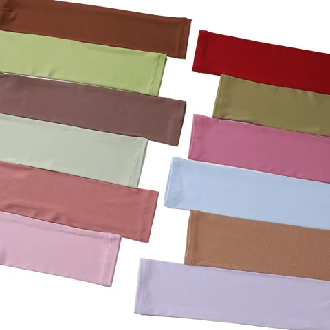 Solid Color Modal Cotton Sun Protection Arm Sleeves UV Protection Cooling Arm Covers For Women Men Outdoor Driving Sports
