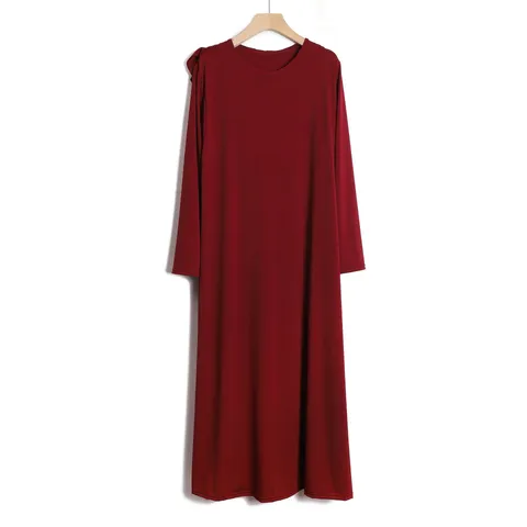 Women's Elegant Pleated Muslim Abaya Long Dress With Hood Solid Color Long Sleeve Loose Hooded Kaftan Prayer Robe