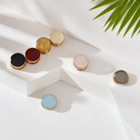 Luxury Marble Pattern Oil Drop Magnetic Brooch Scarf Clip Anti-Glare Clothing Fixing Buckle Women Fashion Accessories