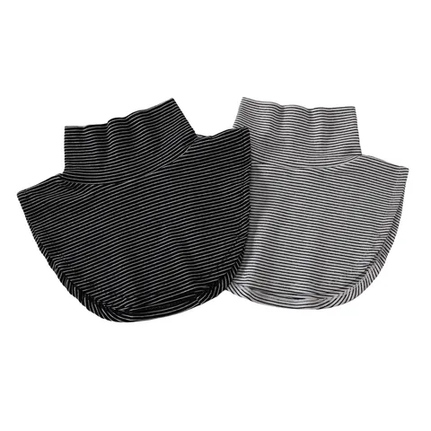 Γυναικείο Χειμερινό Ζεστό Ψεύτικο Κολάρο Ψηλός Λαιμός Ριγέ Αποσπώμενο Κολάρο Κολάρο Πουλόβερ Μετακίνησης