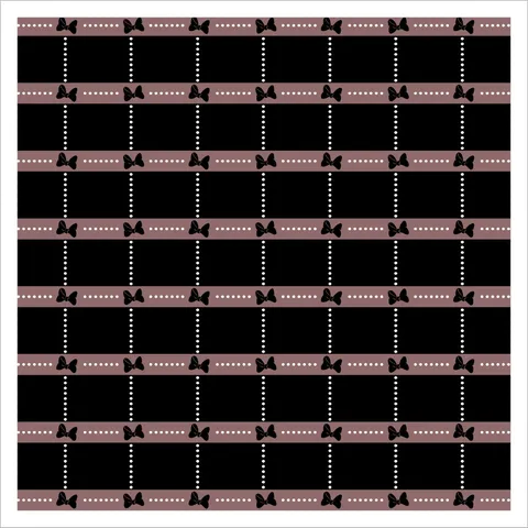 Women Fashion Printed Chiffon Square Scarf Bowknot Heart Pattern Lightweight Neck Scarf Shawl Head Wrap