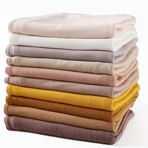 Einfarbig Merzerisierte Baumwolle Weich Atmungsaktiv Damen Hijab Schal Lange Wickel Tuch Mode Tägliche Accessoires