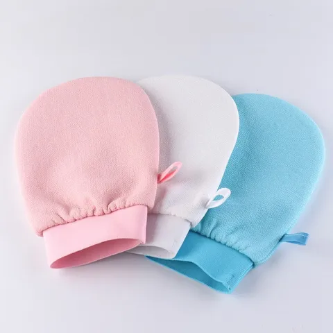 Exfoliating Bath Gloves Thickened Moroccan Bath Mitts Cotton And Rayon Scrub Gloves For Body Shower Spa Daily Care