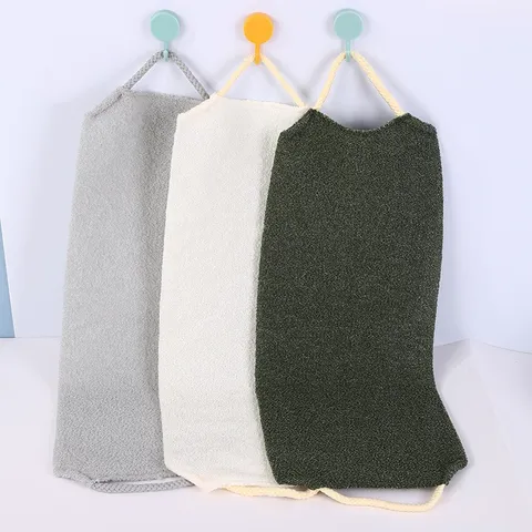 Exfoliating Back Scrubber Viscose Fiber Stretch Bath Towel Double Sided Bathing Strip For Shower Bathroom Body Cleaning