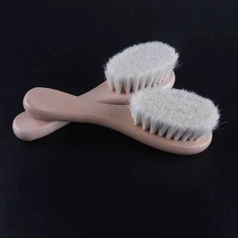 Set de Cepillo de Baño para Bebé de Madera Natural con Cerdas Suaves Cepillo de Limpieza Facial Herramienta de Baño Exfoliante Suave para Cuidado Diario