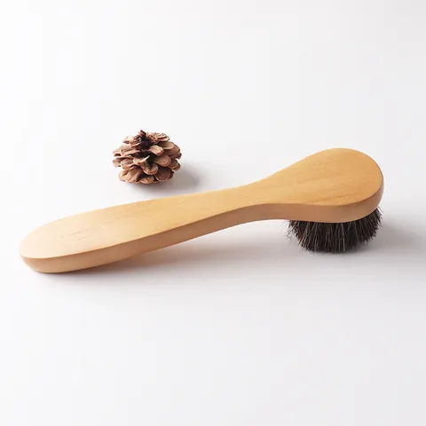 Wooden Bristle Cleaning Brush Double Sided Hand Nail Scrub Brush Natural Wood Tool For Bathroom Household Use