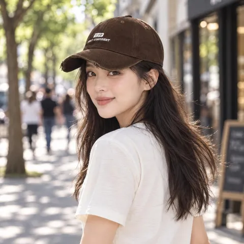 Locker Damen Gewaschene Distressed Stickerei Baseballkappe Koreanischer Stil Sonnenschutz Winddichte Outdoor Sport Mütze