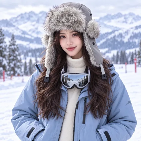 Winter Thickened Warm Trapper Hat Windproof Fleece Lined Ushanka Earflap Snow Cap For Men And Women Outdoor Cycling