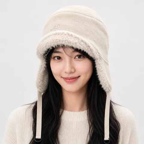 Winter Warm Trapper Hat Windproof Earflap Bomber Hat Plush Suede Ear Protection Ski Cap For Women Men
