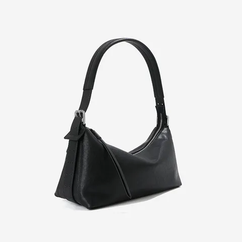Women Genuine Leather Hobo Bag Vintage Cowhide Underarm Shoulder Bag Large Capacity Commuting Crossbody Handbag