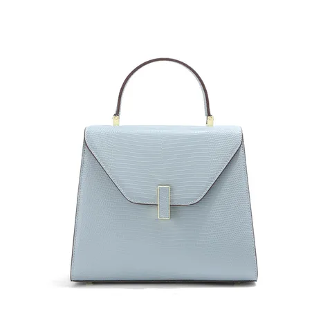 Women's Fashion Genuine Leather Top Handle Shoulder Bag Luxury Lizard Pattern Crossbody Handbag Elegant Female Commuting Bag