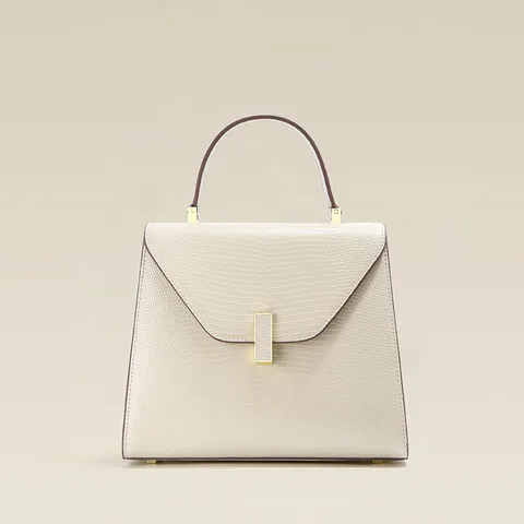 Women's Fashion Genuine Leather Top Handle Shoulder Bag Luxury Lizard Pattern Crossbody Handbag Elegant Female Commuting Bag