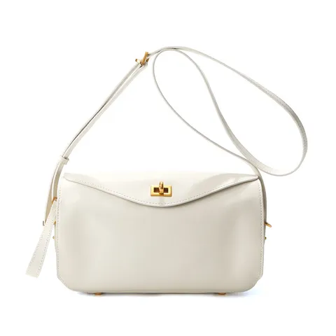 Women Genuine Leather Boston Pillow Bag Large Capacity Commuting Shoulder Bag Fashion Casual Top Handle Crossbody Bag