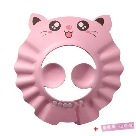 Cuffia per Shampoo Impermeabile per Neonati EVA Cartoon Cappello da Bagno per Bambini Protezione Auricolare Regolabile