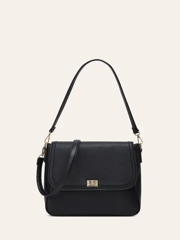 Borsa a Tracolla Casual in Pelle PU da Donna Vintage Tinta Unita Piccola Borsa Quadrata Elegante Borsa a Spalla Borsa Quotidiana