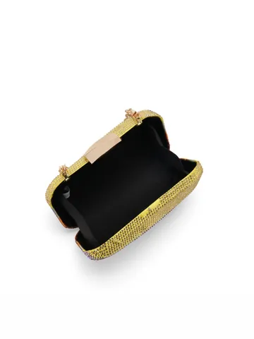 Donna Strass Borsa da Sera Lusso Cristallo Catena Tracolla Sfumato Colore Scocca Rigida Pochette Borsa Per Banchetto Festa