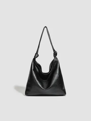 Donne Retro Grande Capacità Borsa Tote Pelle PU Casual Commuter Borsa a Tracolla Chic Morbida Borsa a Spalla