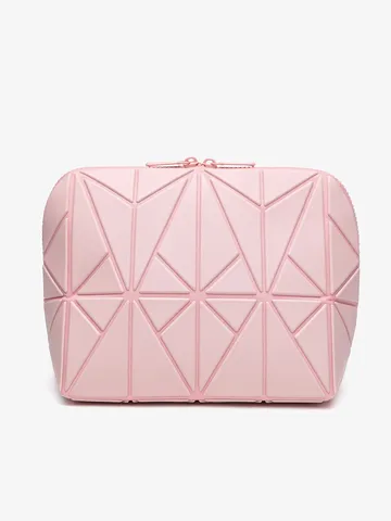 Borsa per Cosmetici Geometrica Minimalista Impermeabile Grande Capacità Organizer per Articoli da Toeletta Borsa per Donna