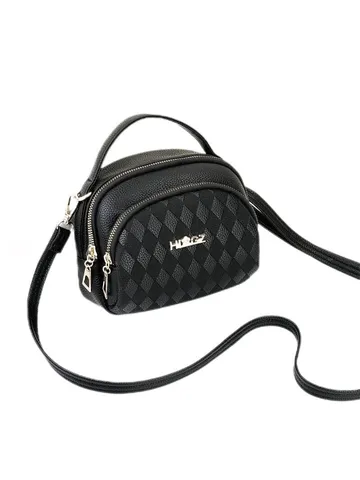 Borsa a Tracolla Trapuntata alla Moda da Donna Borsa a Mano in Pelle PU Minimalista Urbana Grande Capacità Borsa a Tracolla per Commute Quotidiano