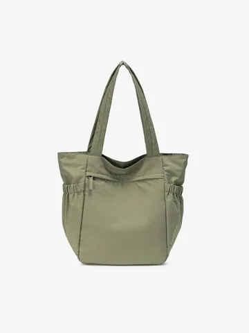 Borsa Tote in Nylon di Grande Capannas per Donna Borsa a Tracolla Casual Borsa a Mano Tinta Unita da Viaggio
