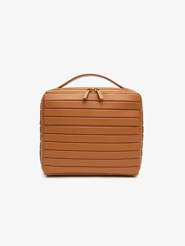 Borsa per Truocchi in PVC a Righe Organizzatore di Cosmetici da Viaggio Borsa di Stoccaggio Portatile per Articoli da Toeletta Con Manico e Cerniera