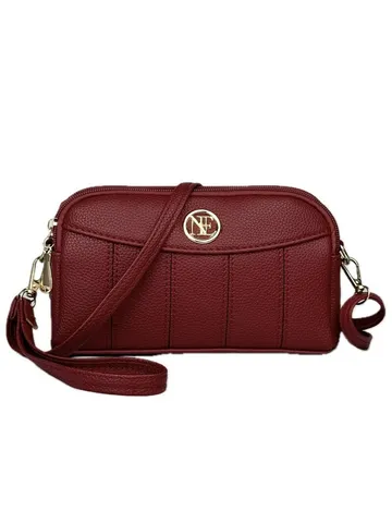 Donna Pelle PU Borsa a Tracolla Piccola Spalla Telefono Cellulare Borsetta Vintage Tasche Multiple Borsa Quotidiana