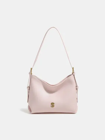 Borsa Hobo in Pelle PU da Donna Urbana Minimalista Tinta Unita Borsa a Tracolla Casual Grande Capacità Tote da Lavoro