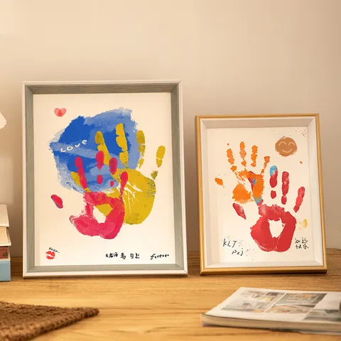 Modern Minimalist Resin Picture Frame Handprint Memory Keepsake Photo Frame For Living Room Bedroom Home Decor